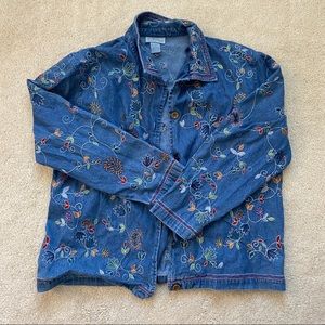 California Style embroidered jacket size large